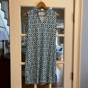 Lulu B Summer Dress - Navy Blue/Teal Green